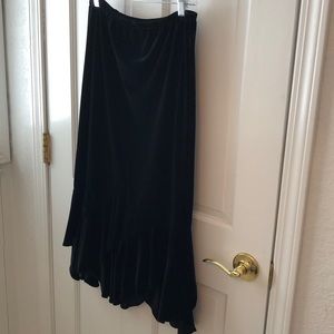 Velveteen Black skirt